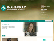 Tablet Screenshot of mcgilvrayvet.com